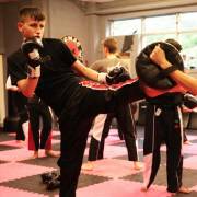 women's martial arts kickboxing